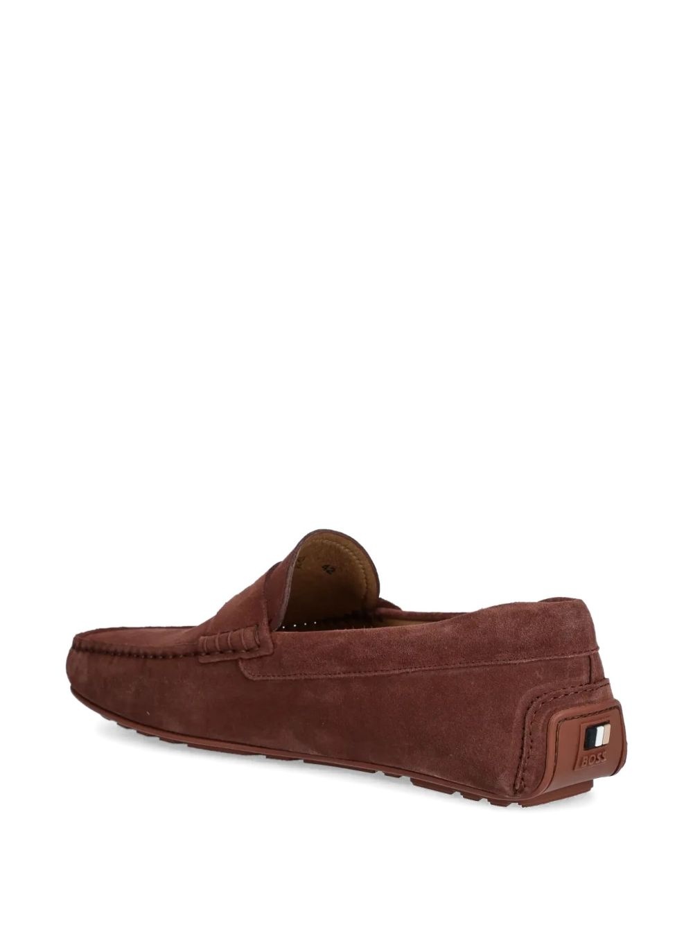 penny-slot suede loafers - 3