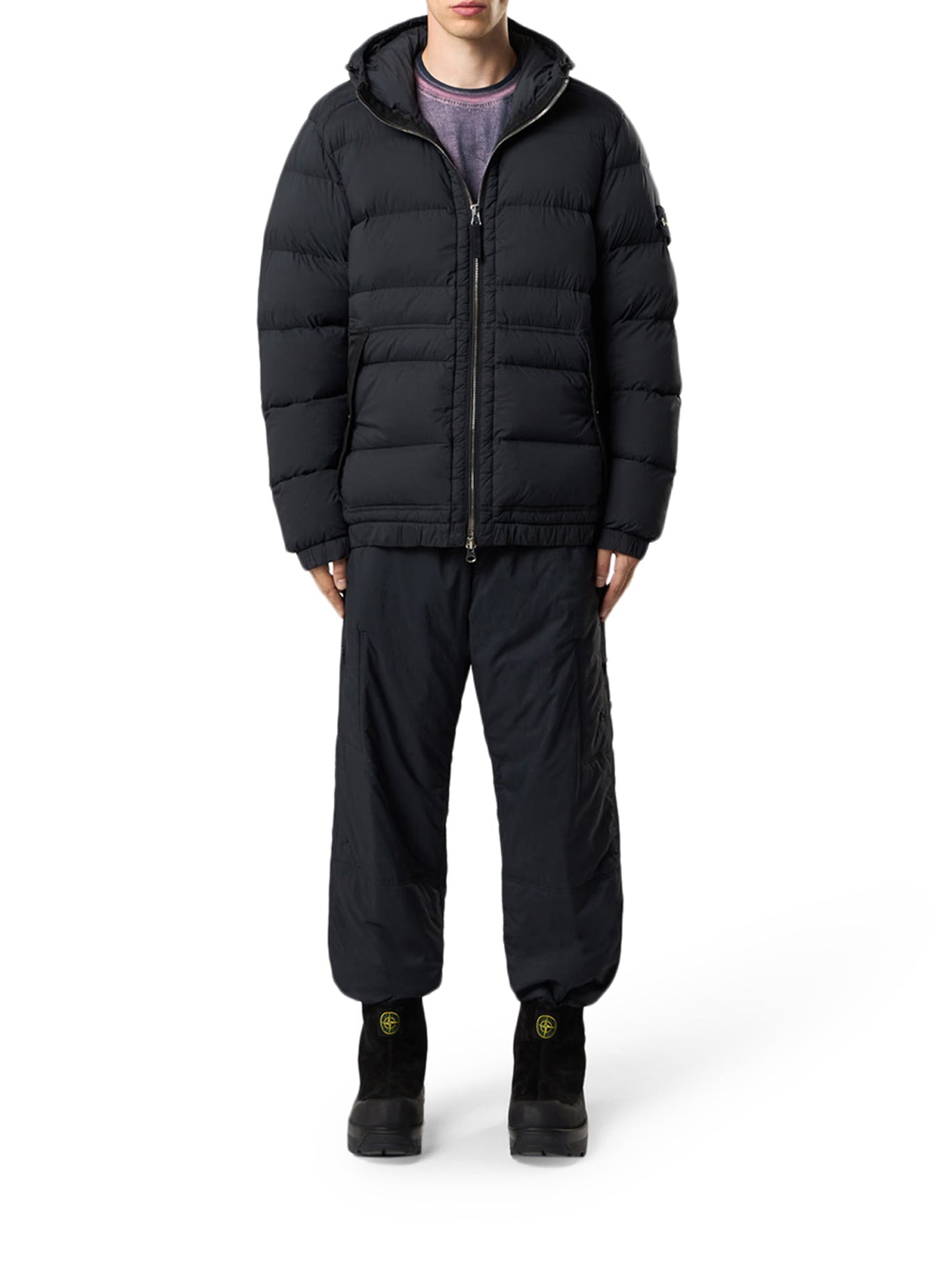DROP-PROOF DOWN JACKET WITH HOOD - 1