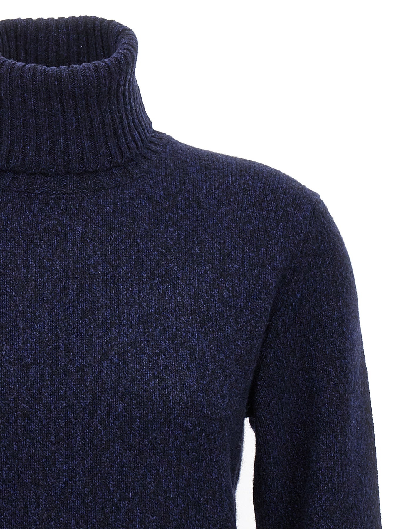 Logo Cachemire Sweater Sweater, Cardigans Blue - 3