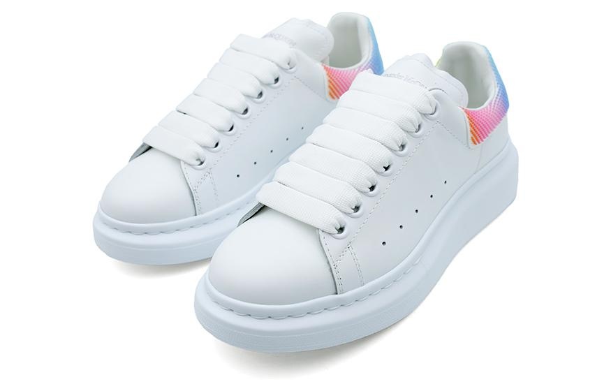 (WMNS) Alexander McQueen Larry Oversized Low-Top Sneakers 'White Multi' 708070WICG49035 - 3