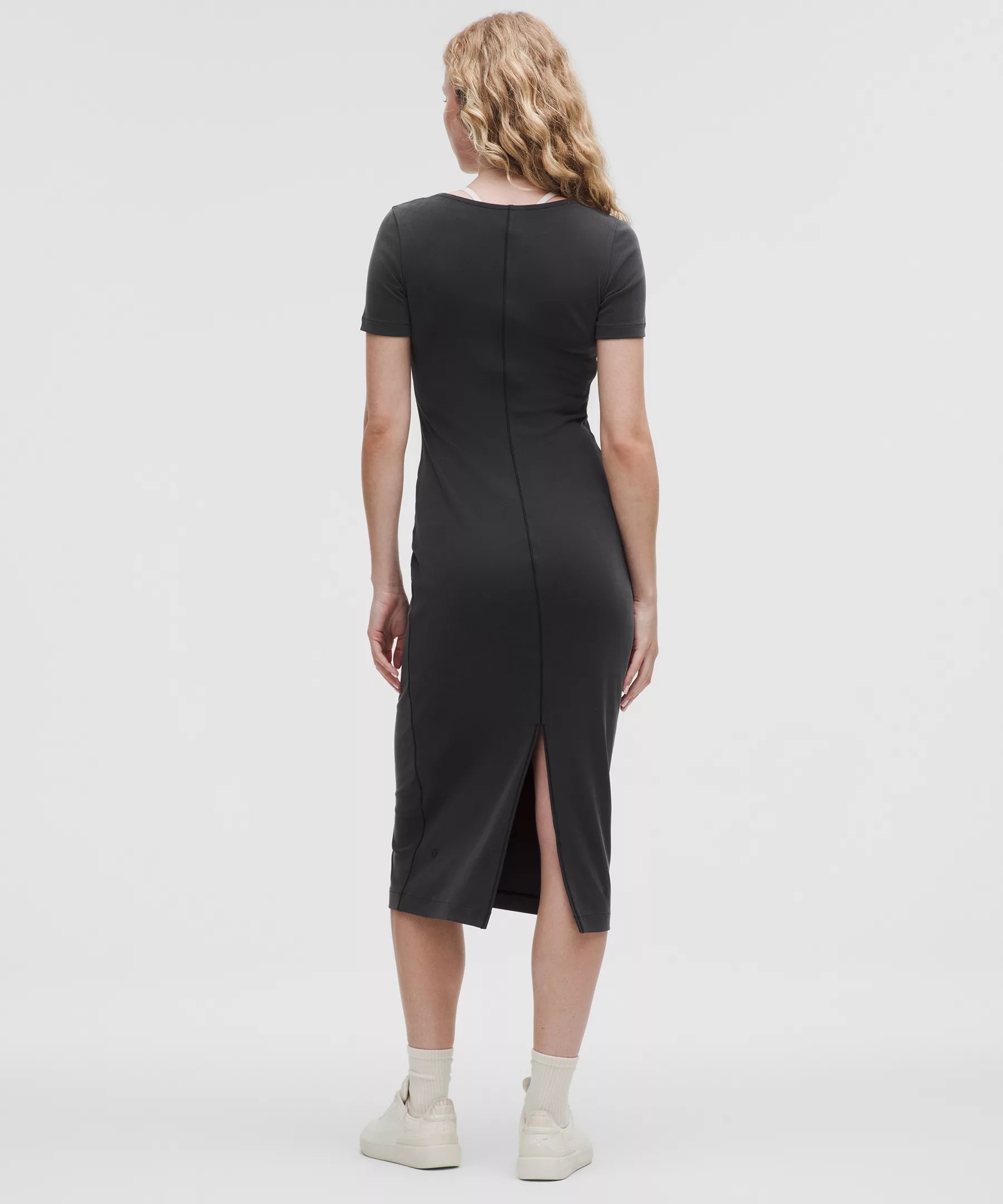 Drapey Softstreme Scoop-Neck Midi Dress - 2
