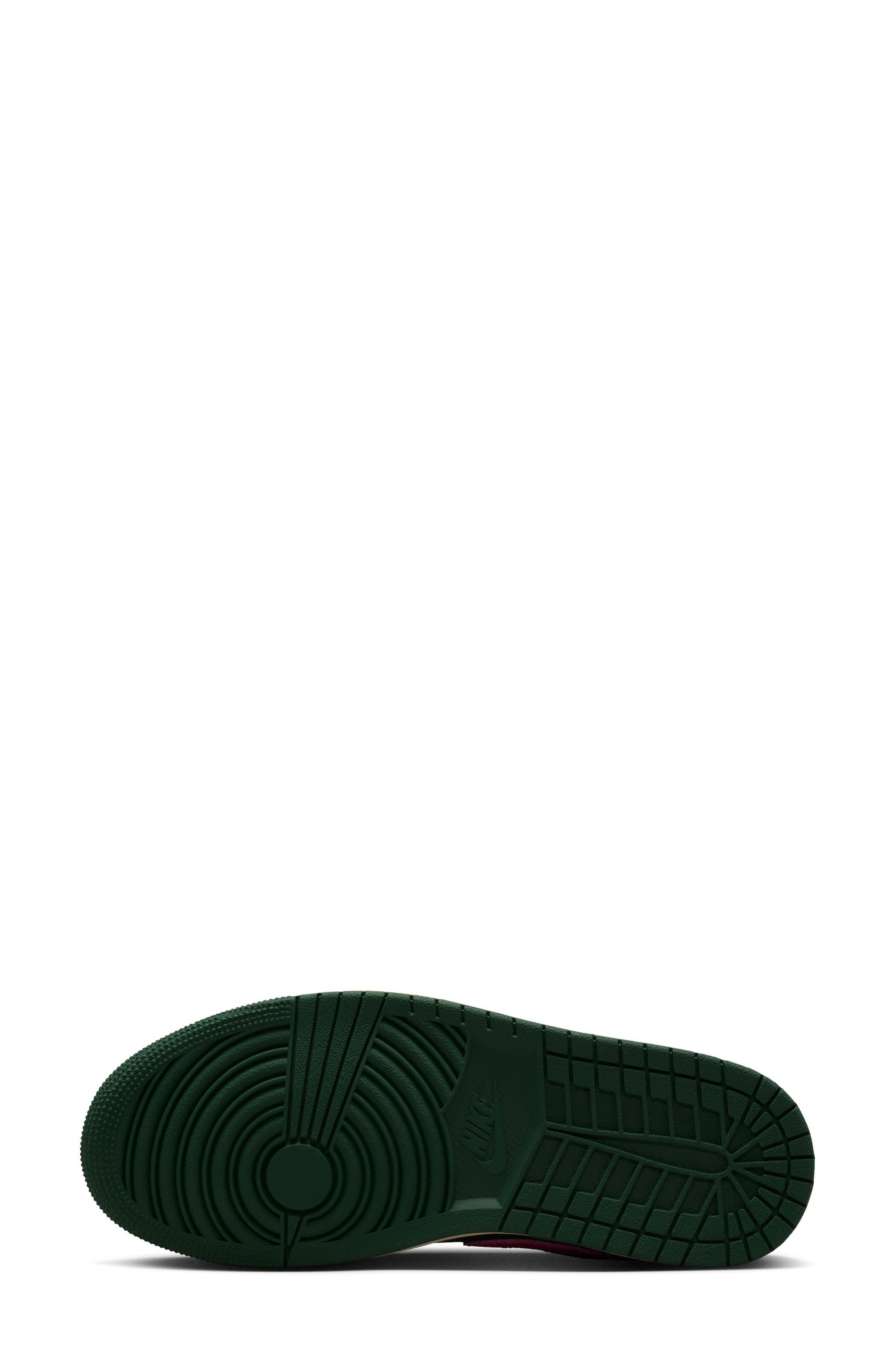 Air Jordan 1 Low Sneaker in Malachite/Fir/Pink Blast at Nordstrom - 4