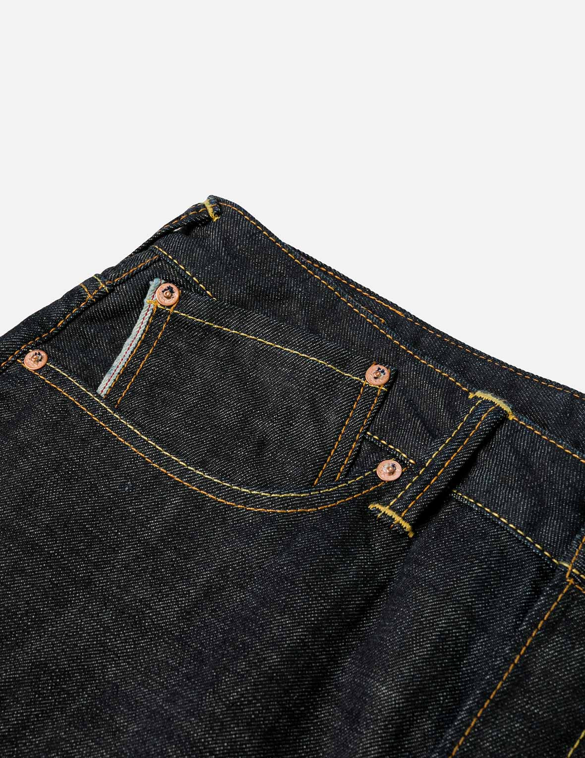 Seagull and Japanese Temple Embroidery Regular Fit Jeans #2000 - 9