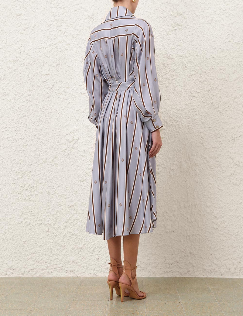 EMBLEM TUCK MIDI DRESS 4