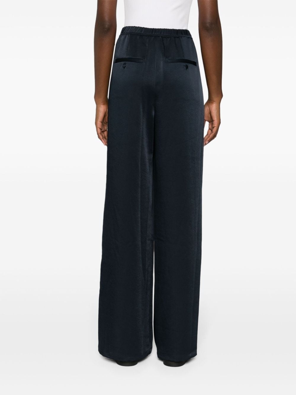 straight-leg satin trousers - 4
