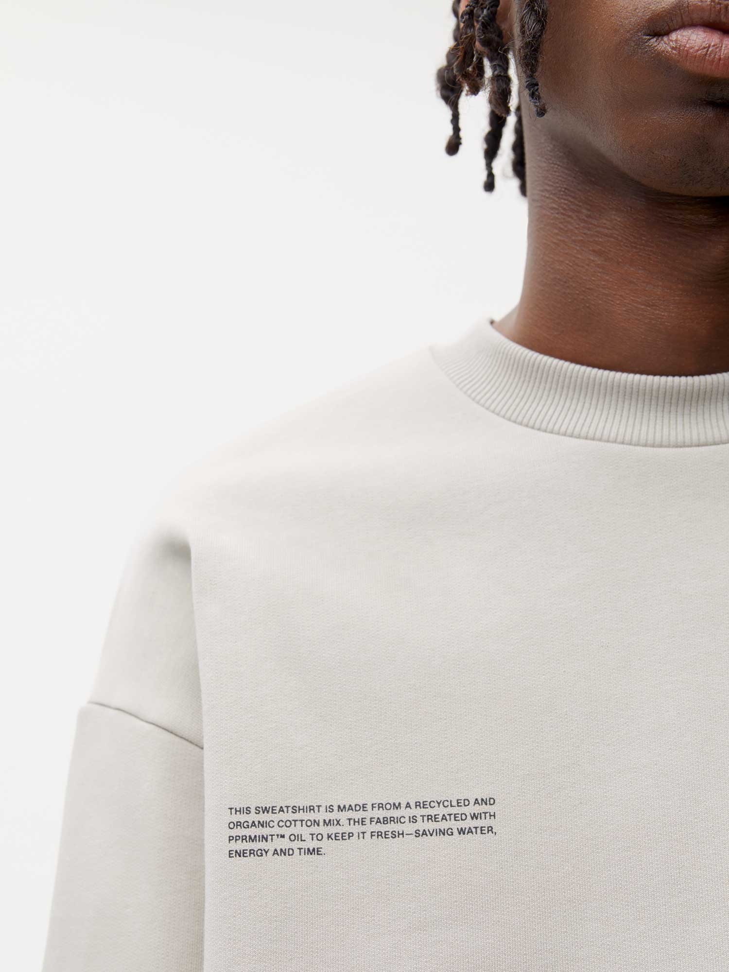 Mens 365 Heavyweight Sweatshirt - Stone - 4