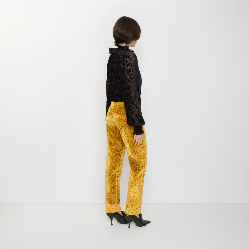 Baroque Velvet Tailored Trousers 3