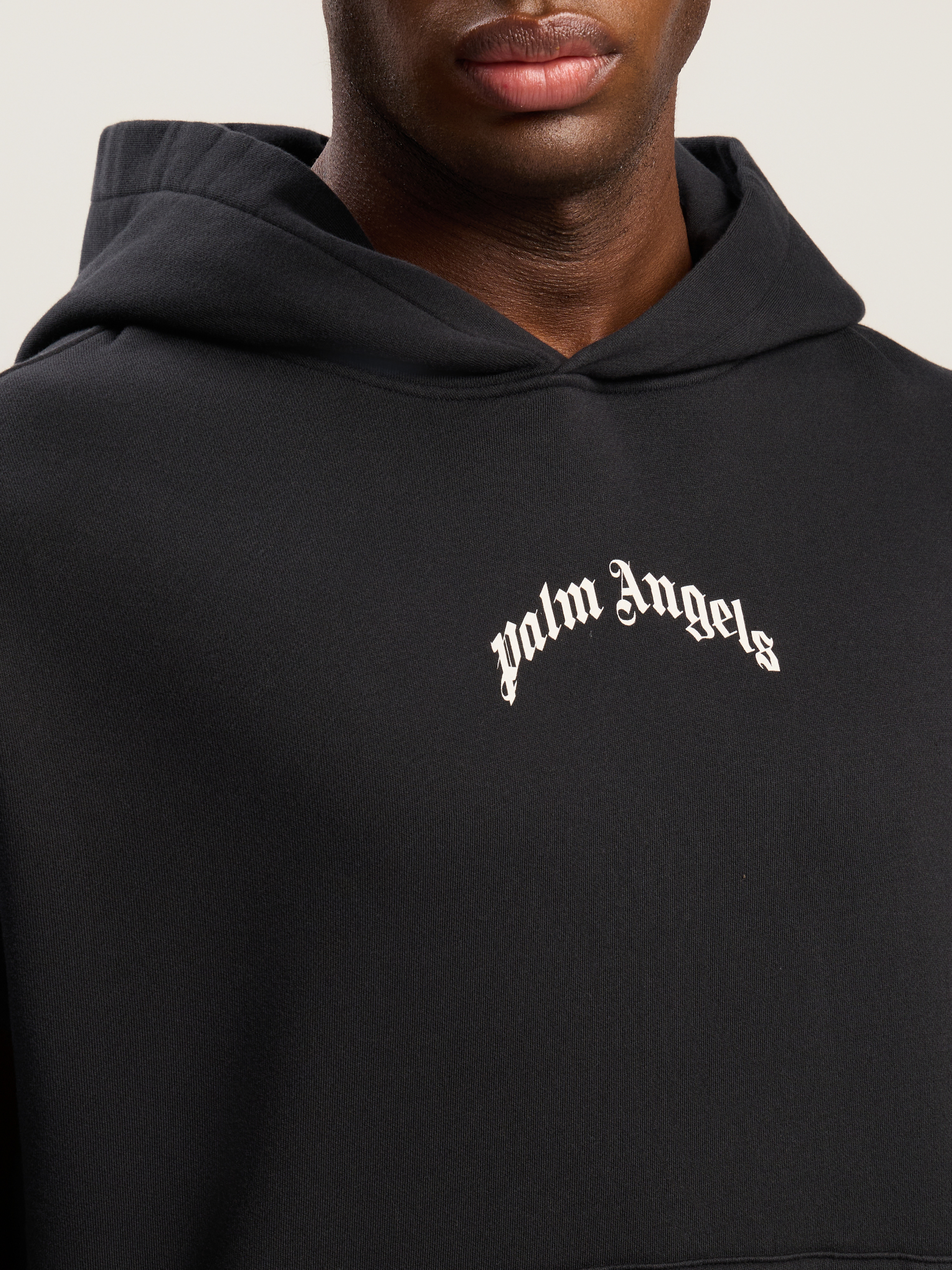 Curved Logo Loose Hoodie - 6