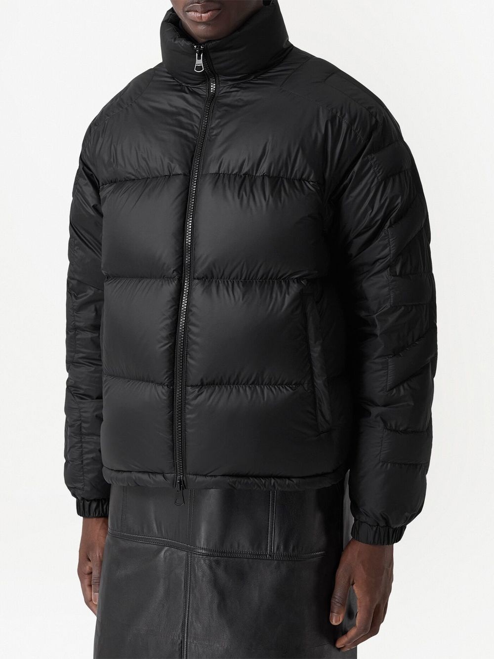 quilted zip-up jacket - 3