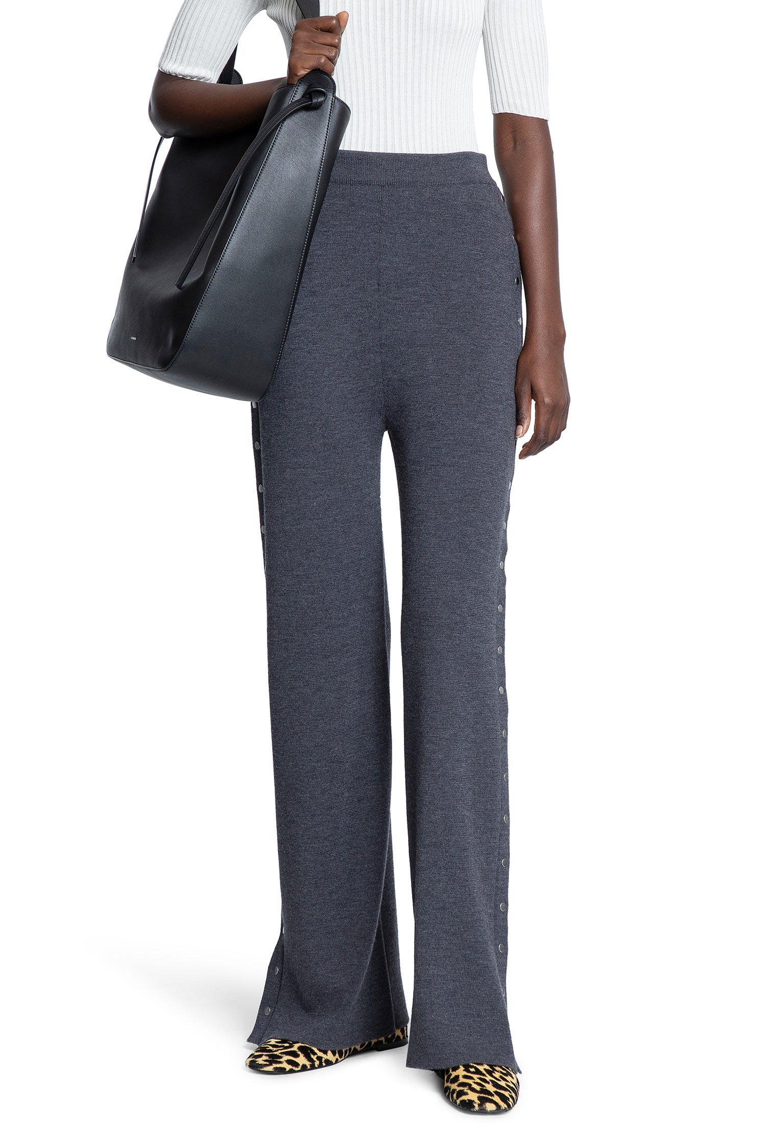 Flared-Knit-Pants-With-Studs-In-Wool - 6