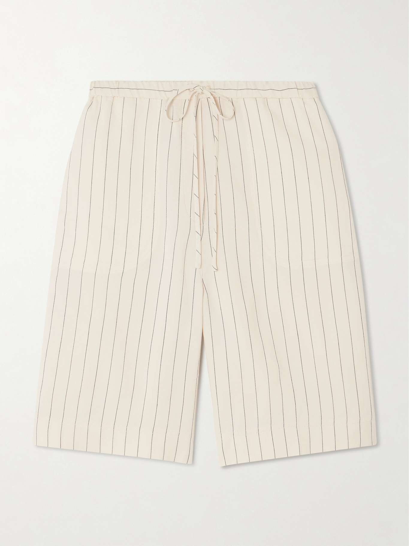 Pinstriped woven shorts - 1