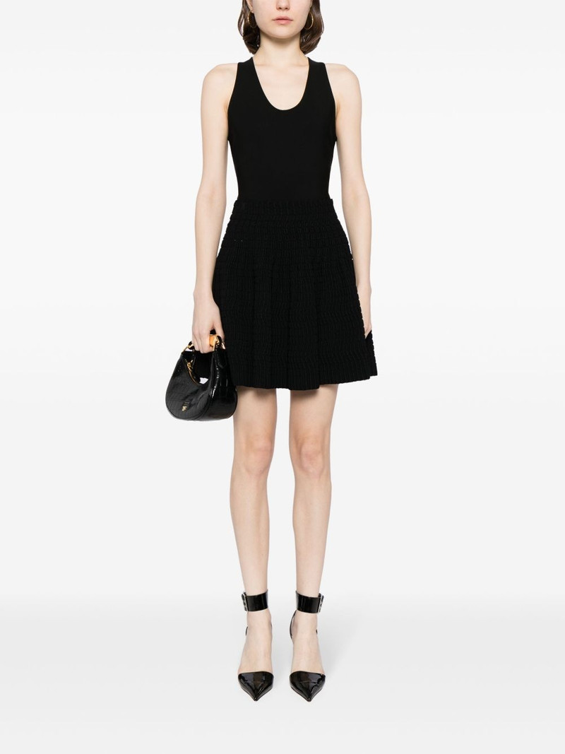 Alaïa textured high waist skirt outlook
