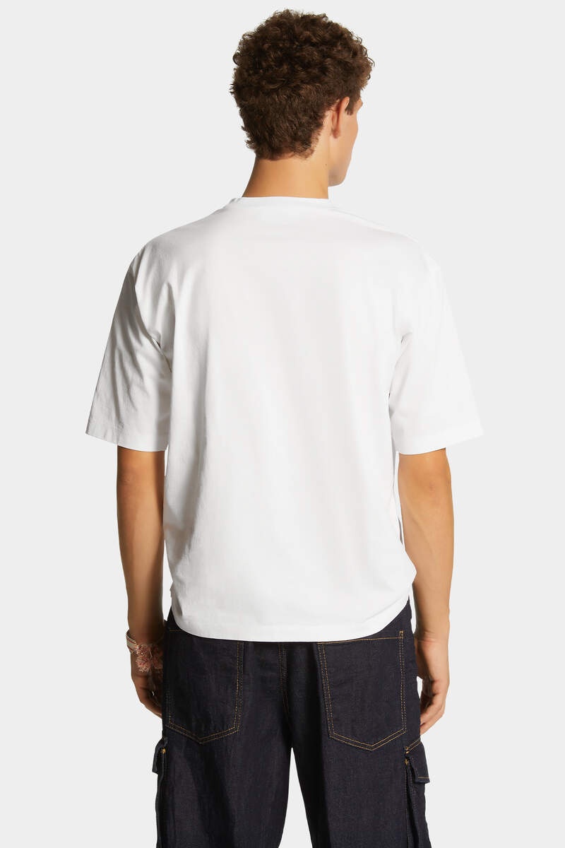 SUMMER LOVERS LOOSE FIT EMBROIDERED T-SHIRT - 4