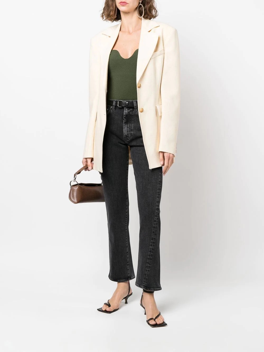 twisted seam straight-leg jeans - 2