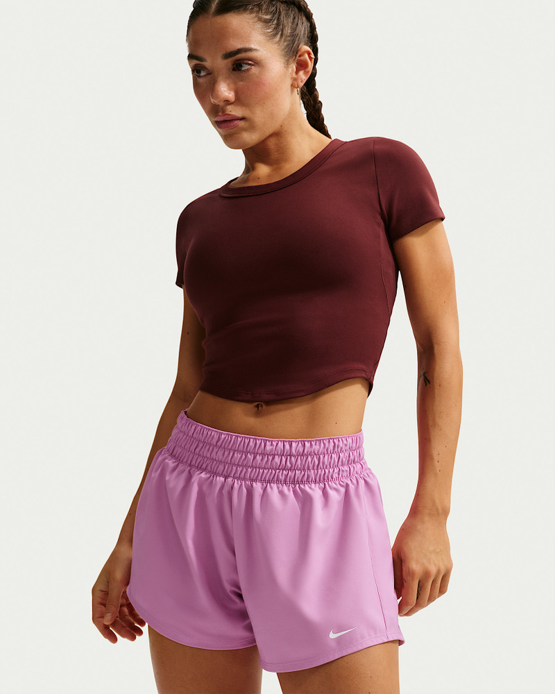 Nike Nike One Women's Dri-FIT Mid-Rise 3" Brief-Lined Shorts outlook