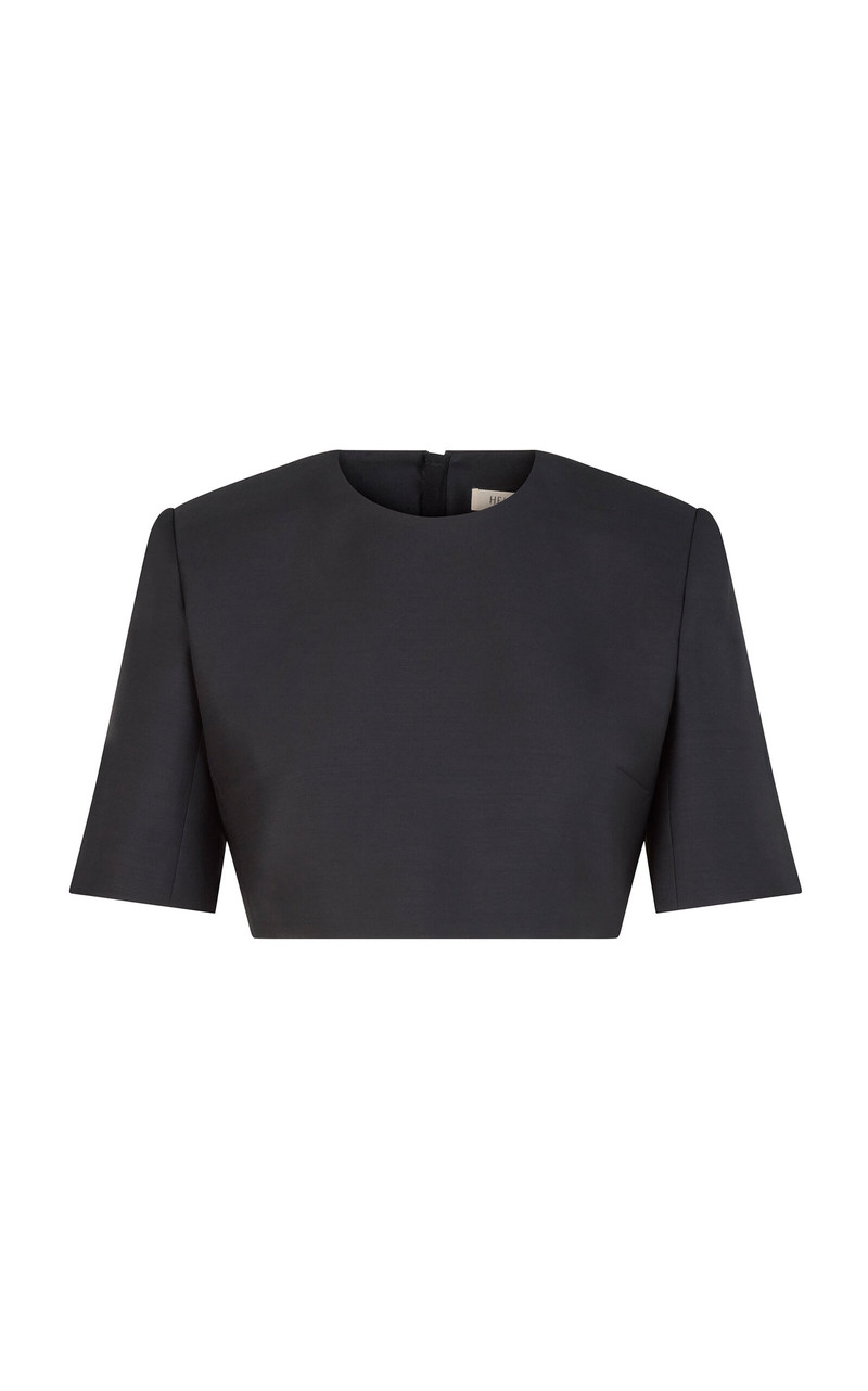 Adela Wool-Silk Top black 1