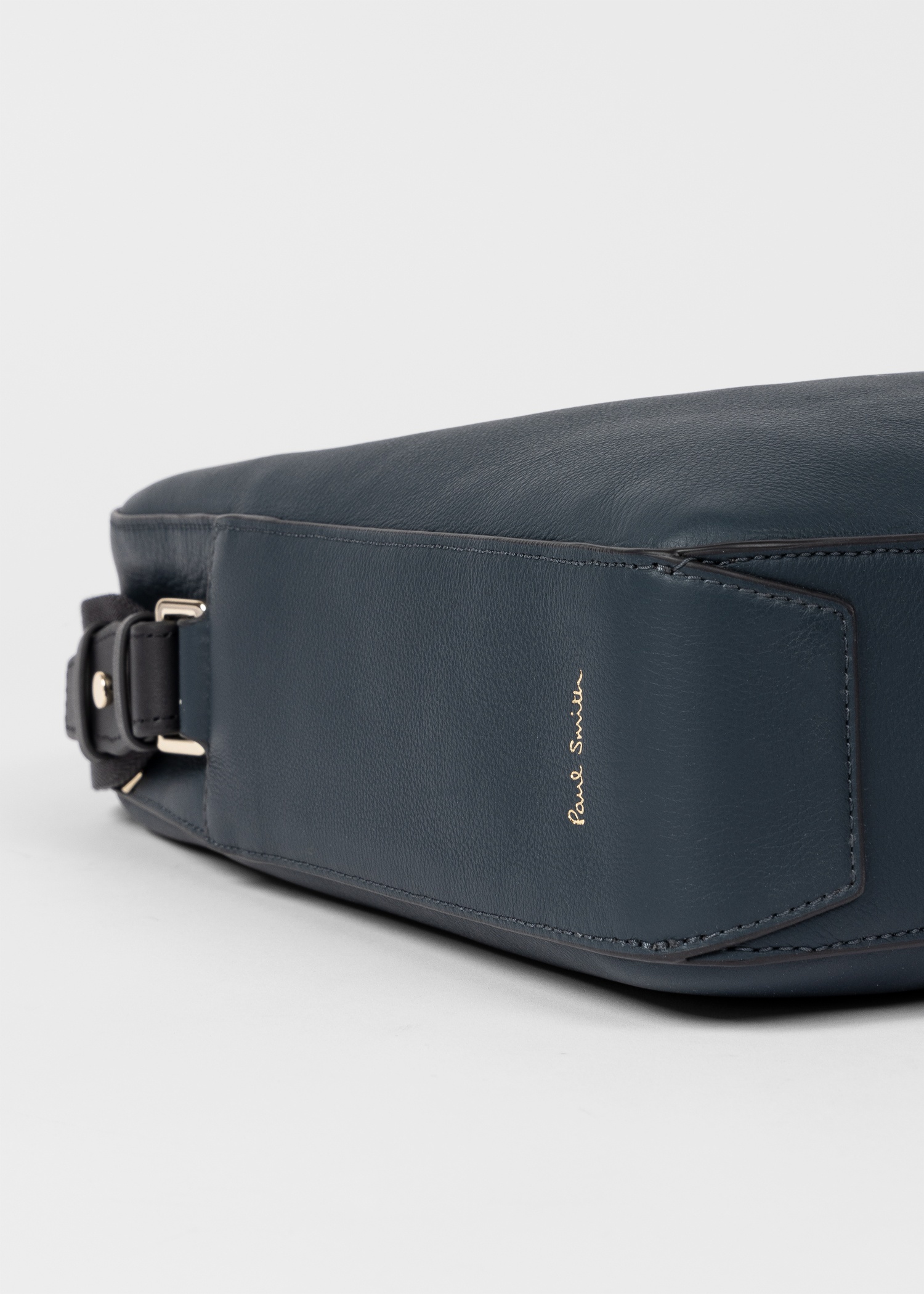 Dark Blue Leather 'Signature Stripe' Business Folio - 5