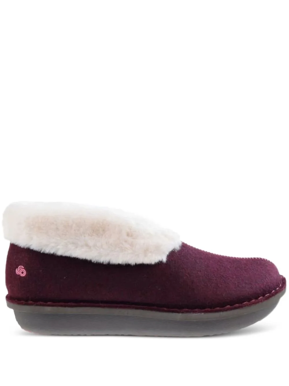 Milano faux-fur trim slippers - 1