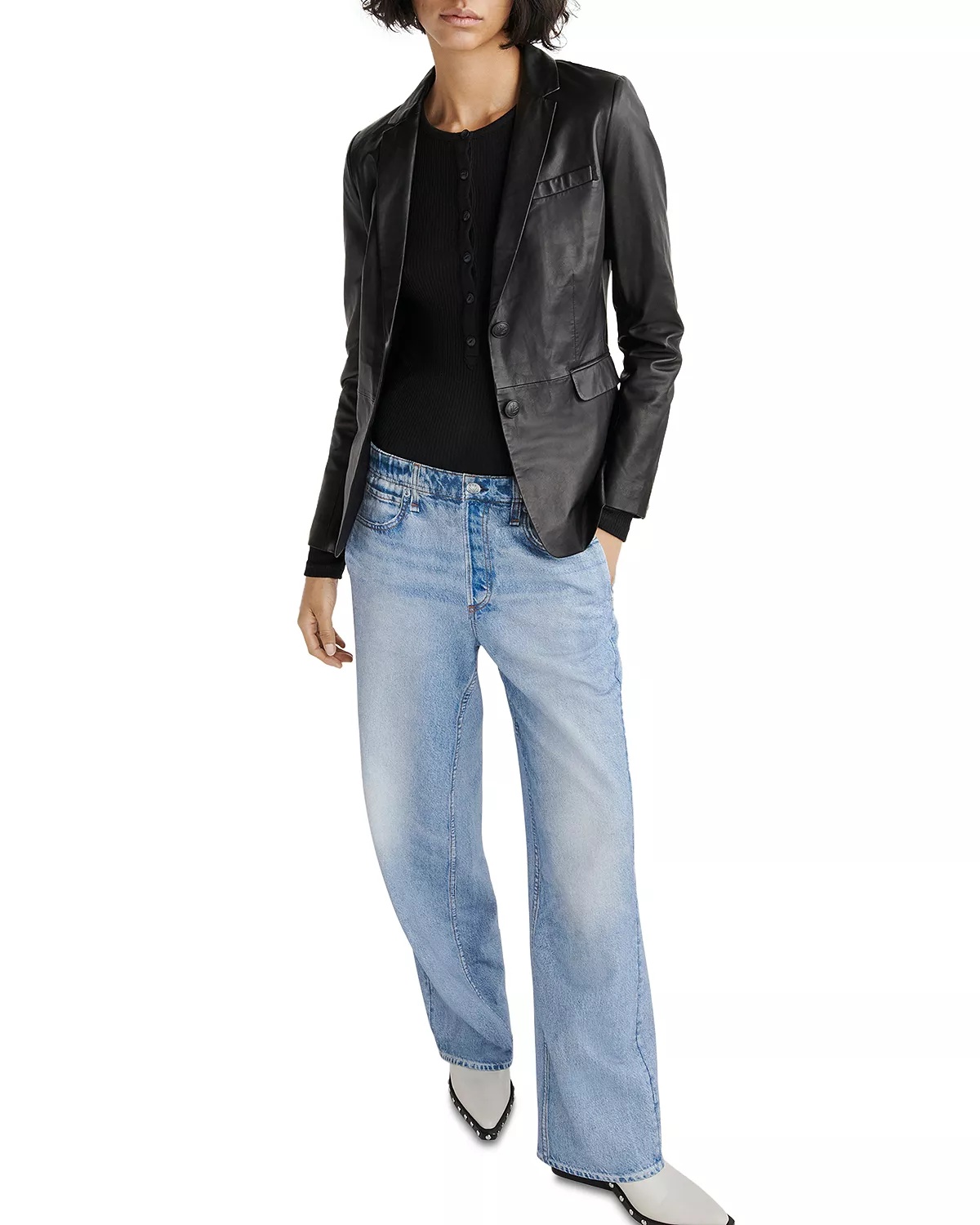 Miramar High Rise Wide Leg Cotton Terry Sweatpant Jeans - 2