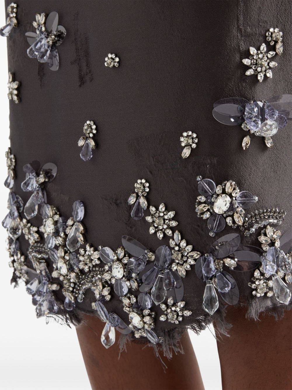 embroidered midi skirt - 5