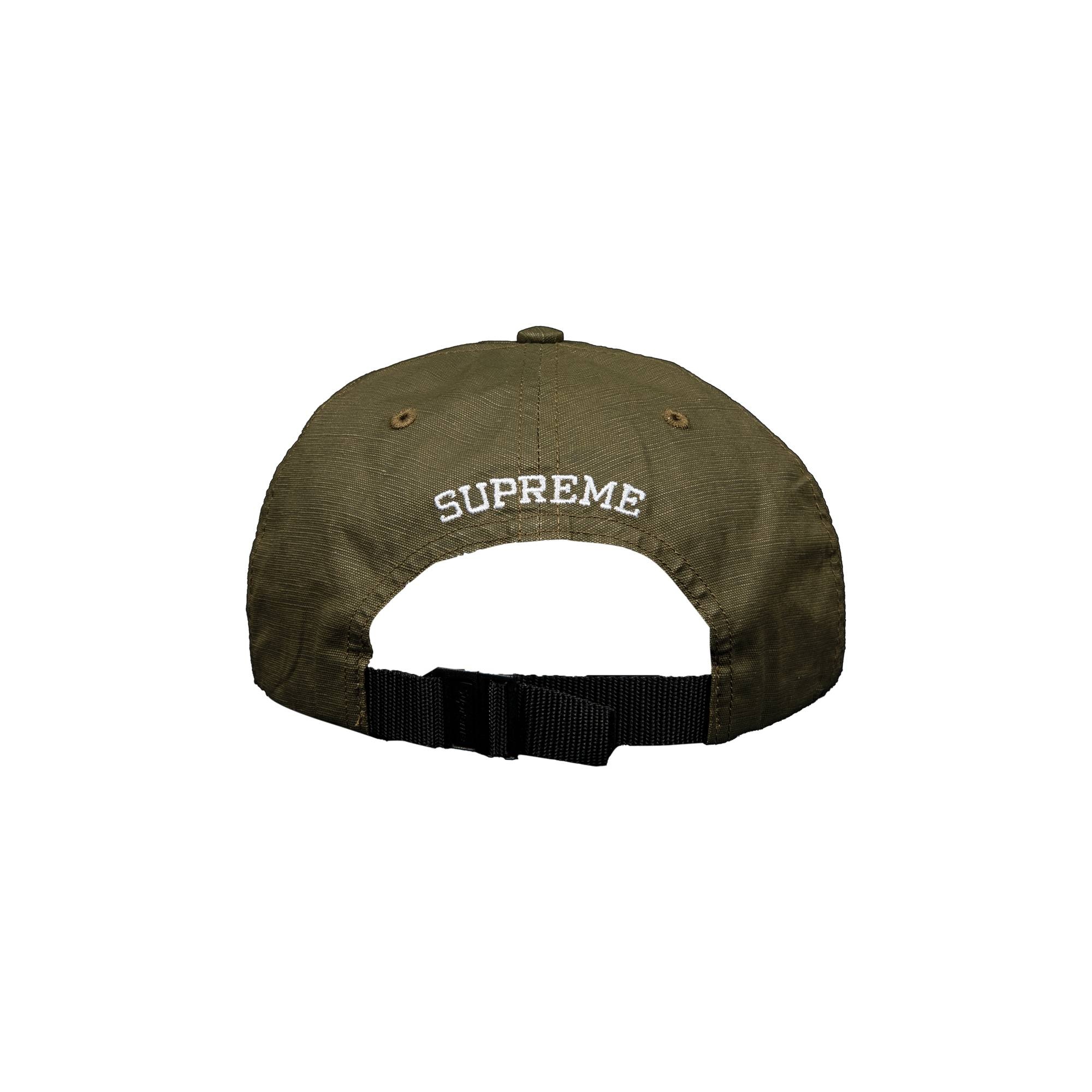 Supreme Small Box Coated Linen 6-Panel 'Olive' - 2