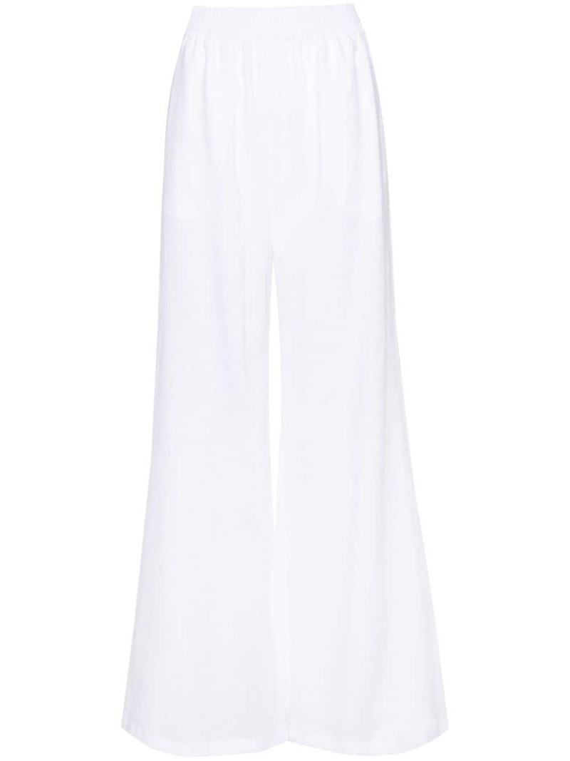 wide-leg linen trousers 1