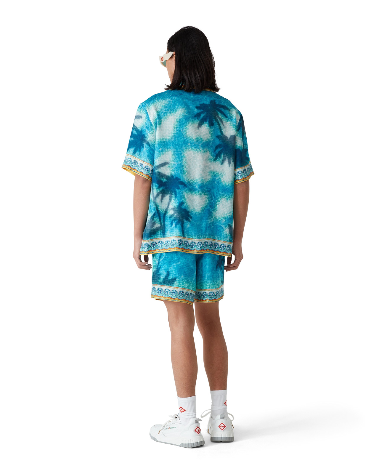Tシャツ・カットソー Casablanca 'Caustics Emblem' shirt CASABLANCA 'Caustics Emblem' Shirt in Blue for Men | Lyst