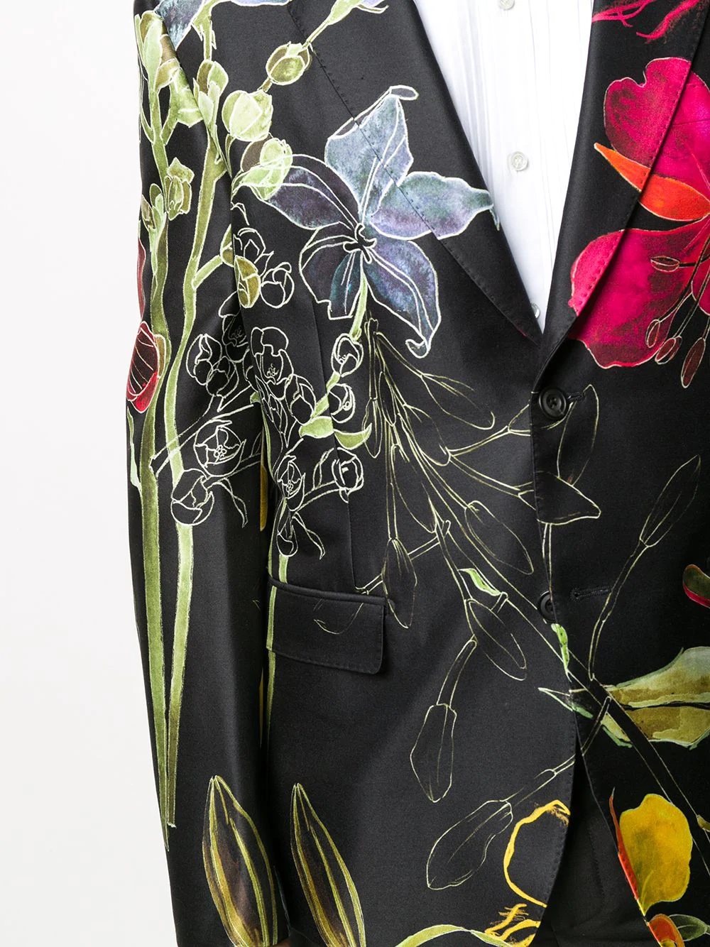 deconstructed floral blazer - 5