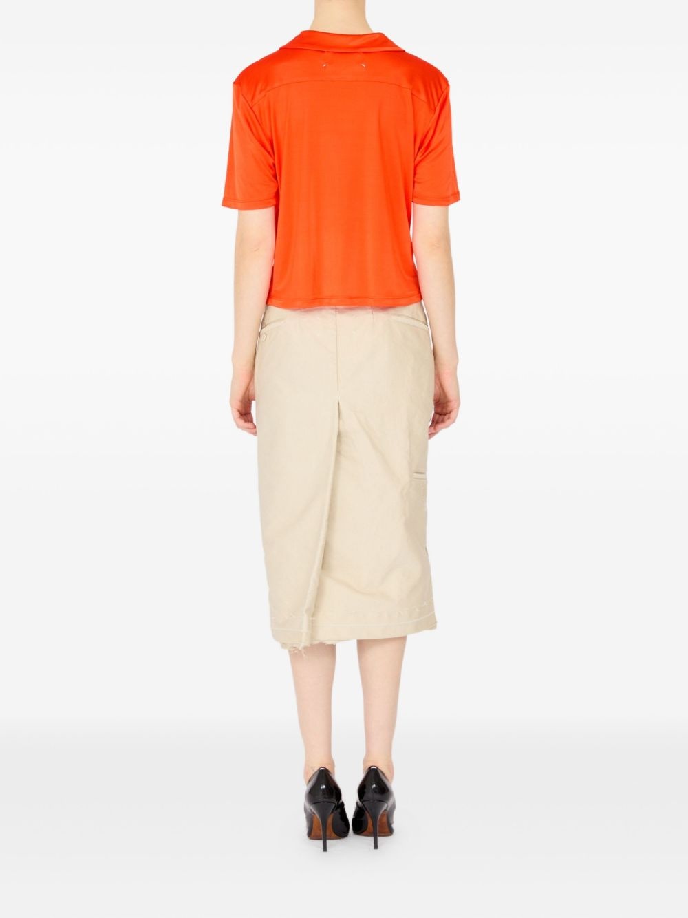 satin polo shirt - 5