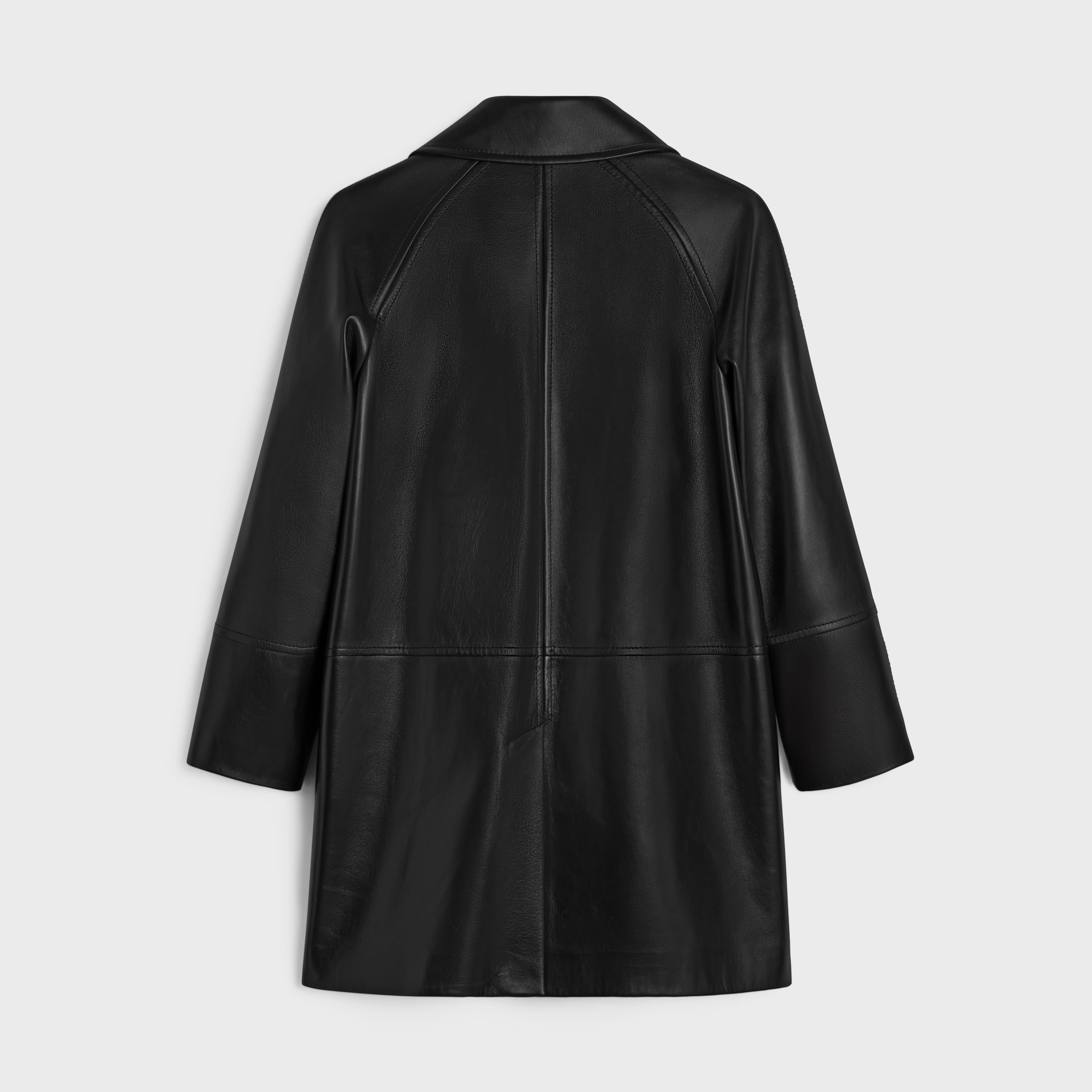 coat with Claudine collar in soft lambskin - 2