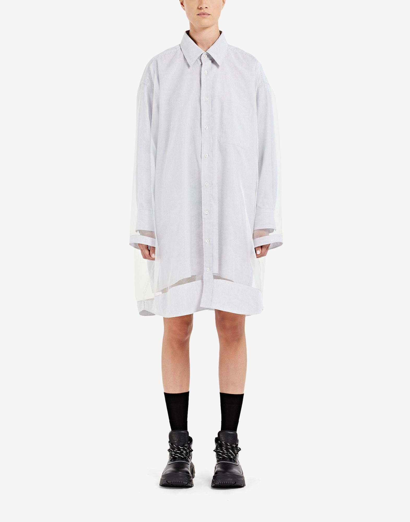Décortiqué stripe shirt dress - 2