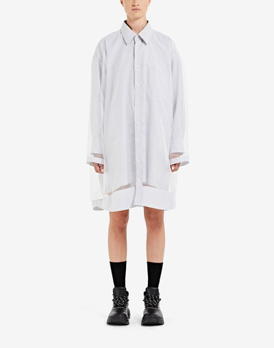 Maison Margiela Décortiqué stripe shirt dress outlook