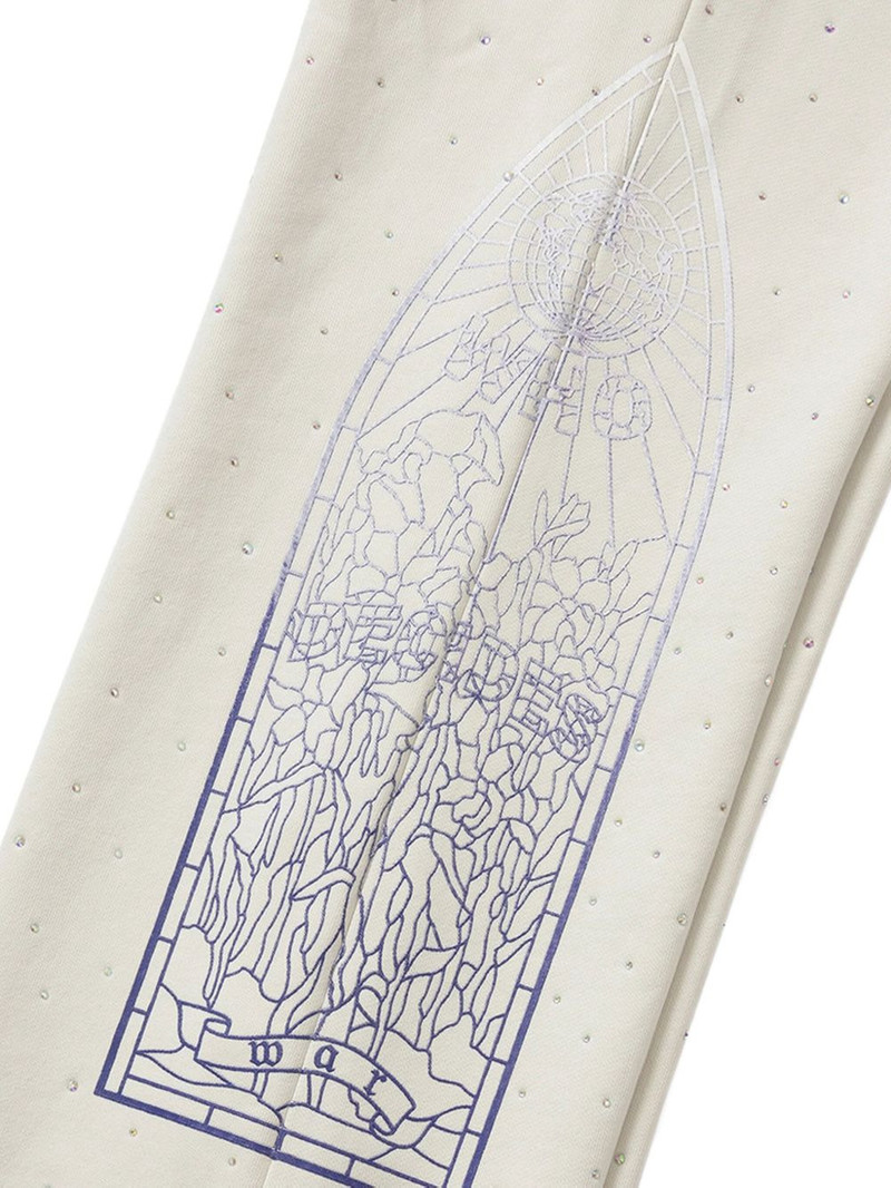 WHO DECIDES WAR rhinestone track pants outlook