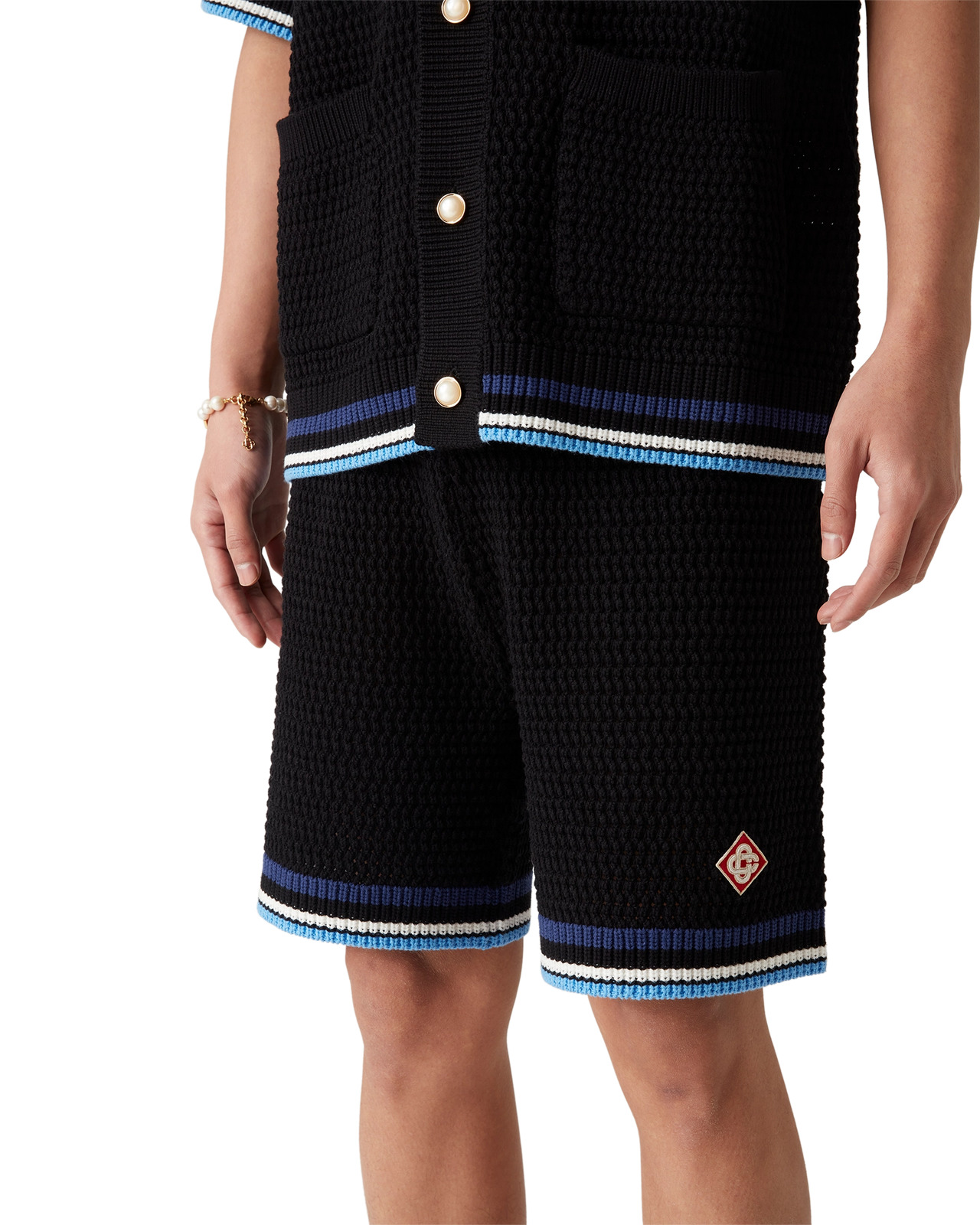 Crochet Sporty Shorts | Casablanca Paris - 4