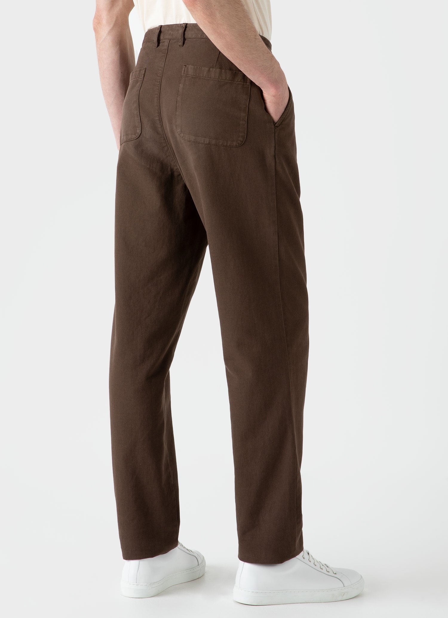 Brushed Cotton Chore Trouser - 4