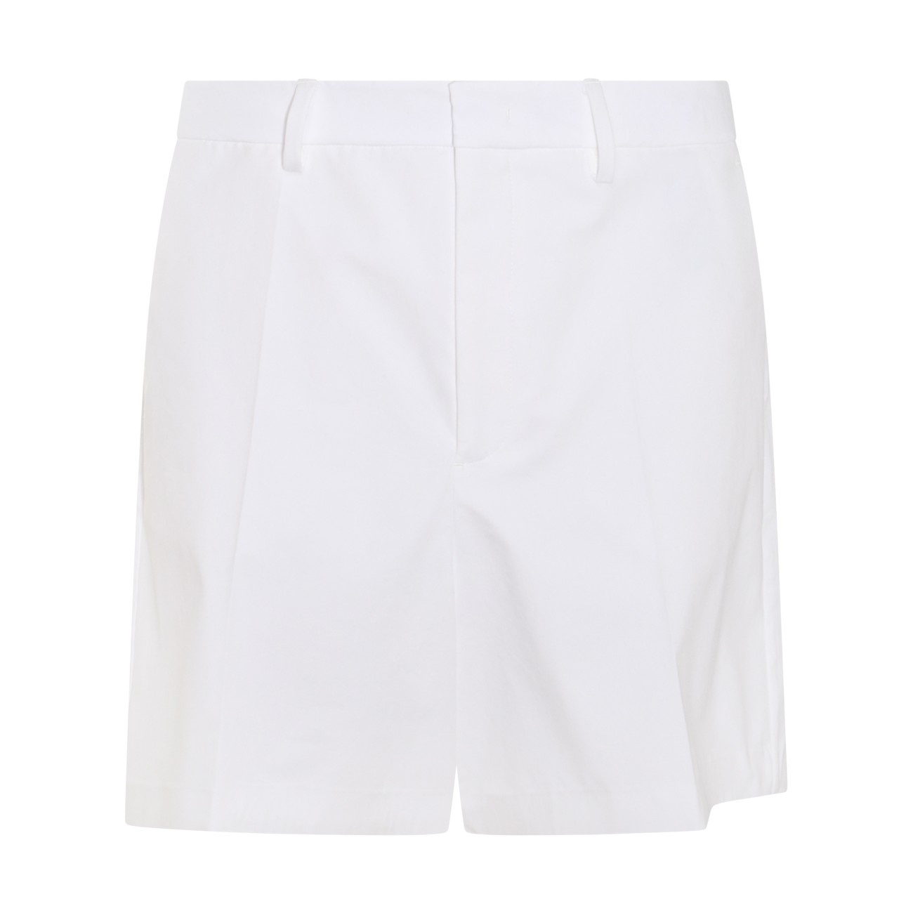 white wool bermuda shorts - 1