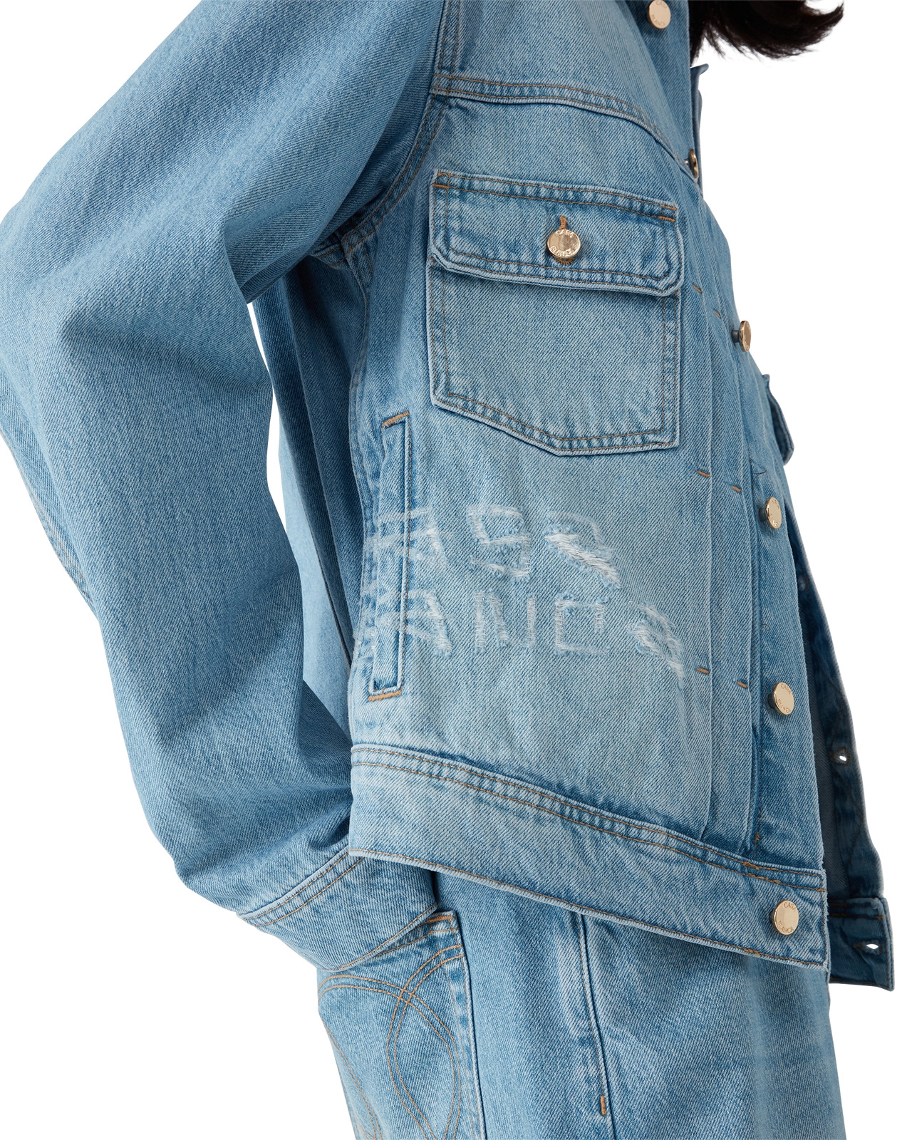 Graffiti Denim Jacket | Casablanca Paris - 5