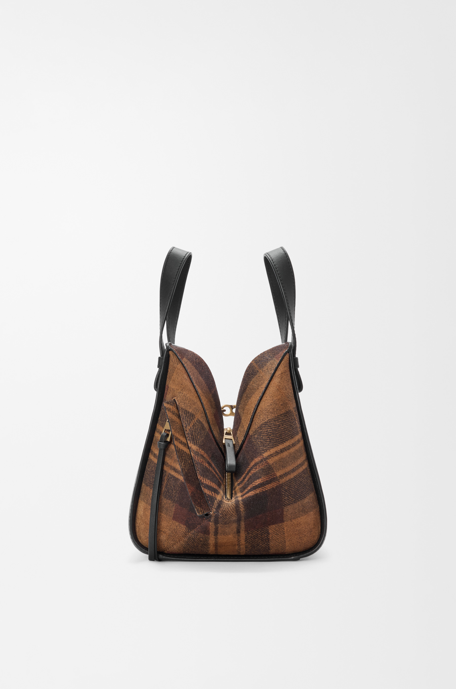 Compact Hammock bag in suede and classic calfskin - 3