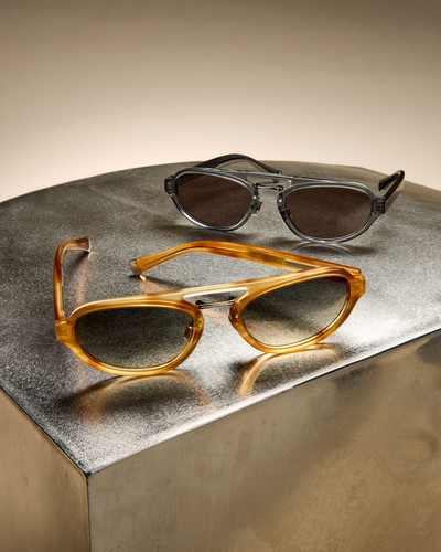 Brunello Cucinelli Men's Acetate Oval Sunglasses outlook