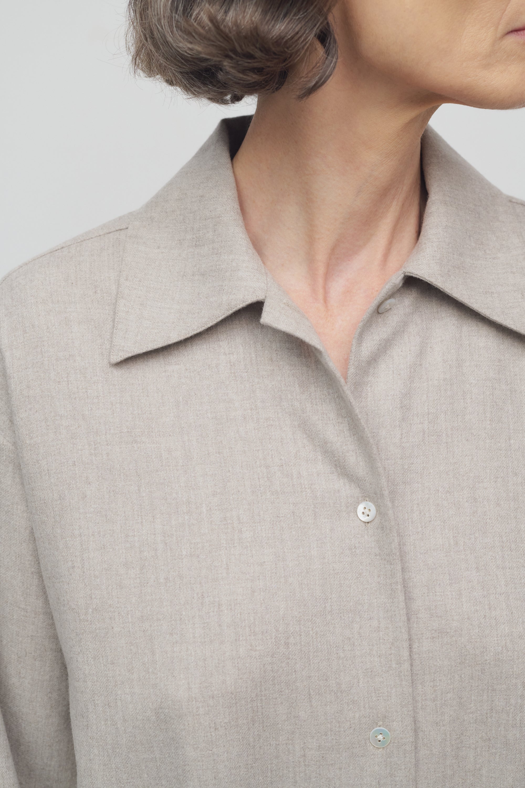 Komako Shirt in Wool and Cashmere - 6