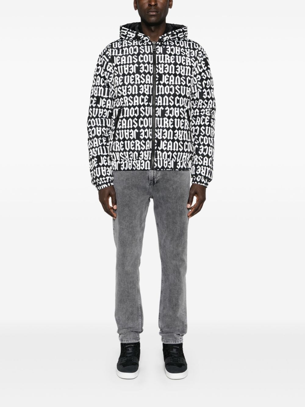 reversible hooded puffer jacket - 2