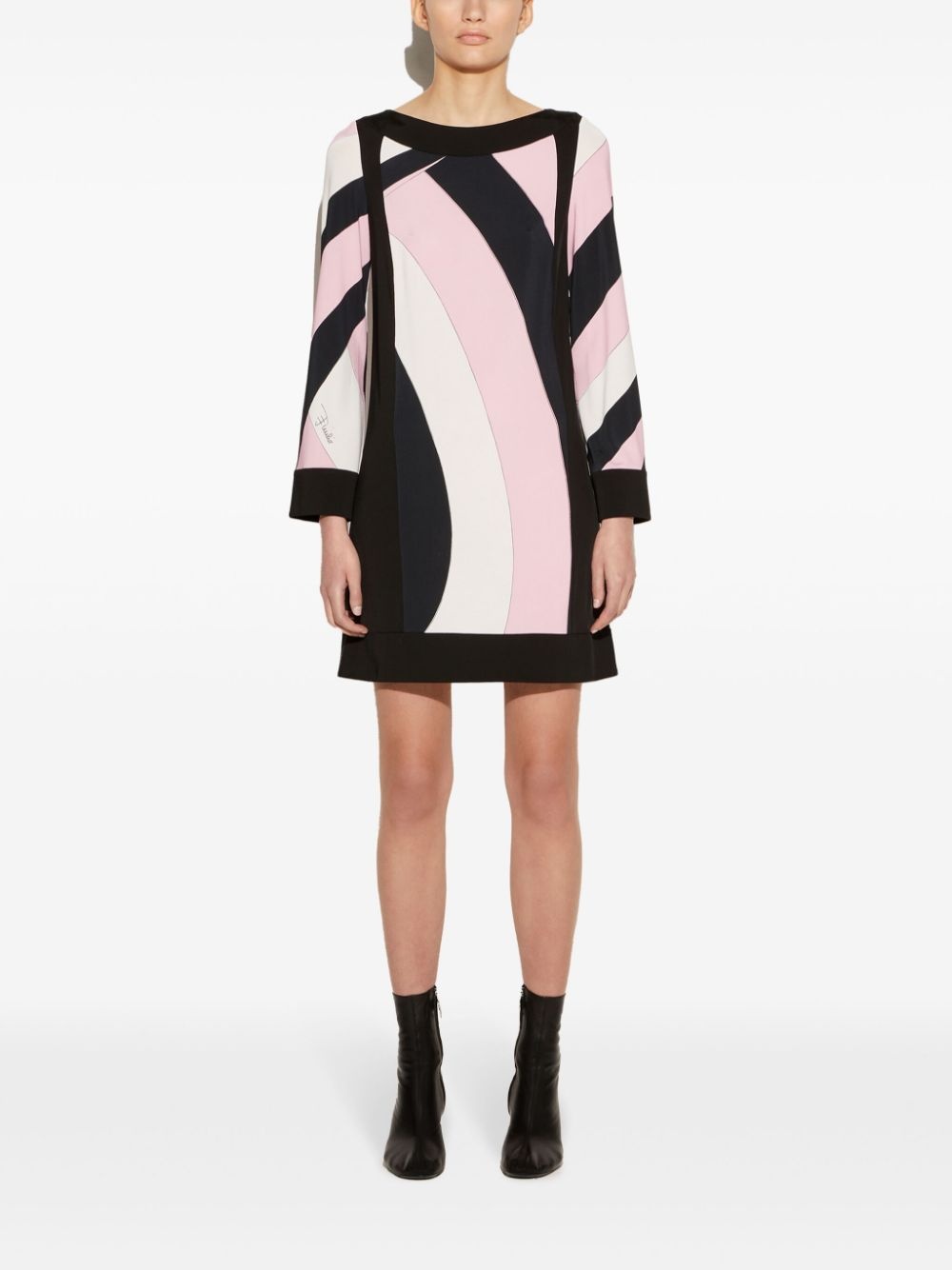 iride-print mini dress - 2