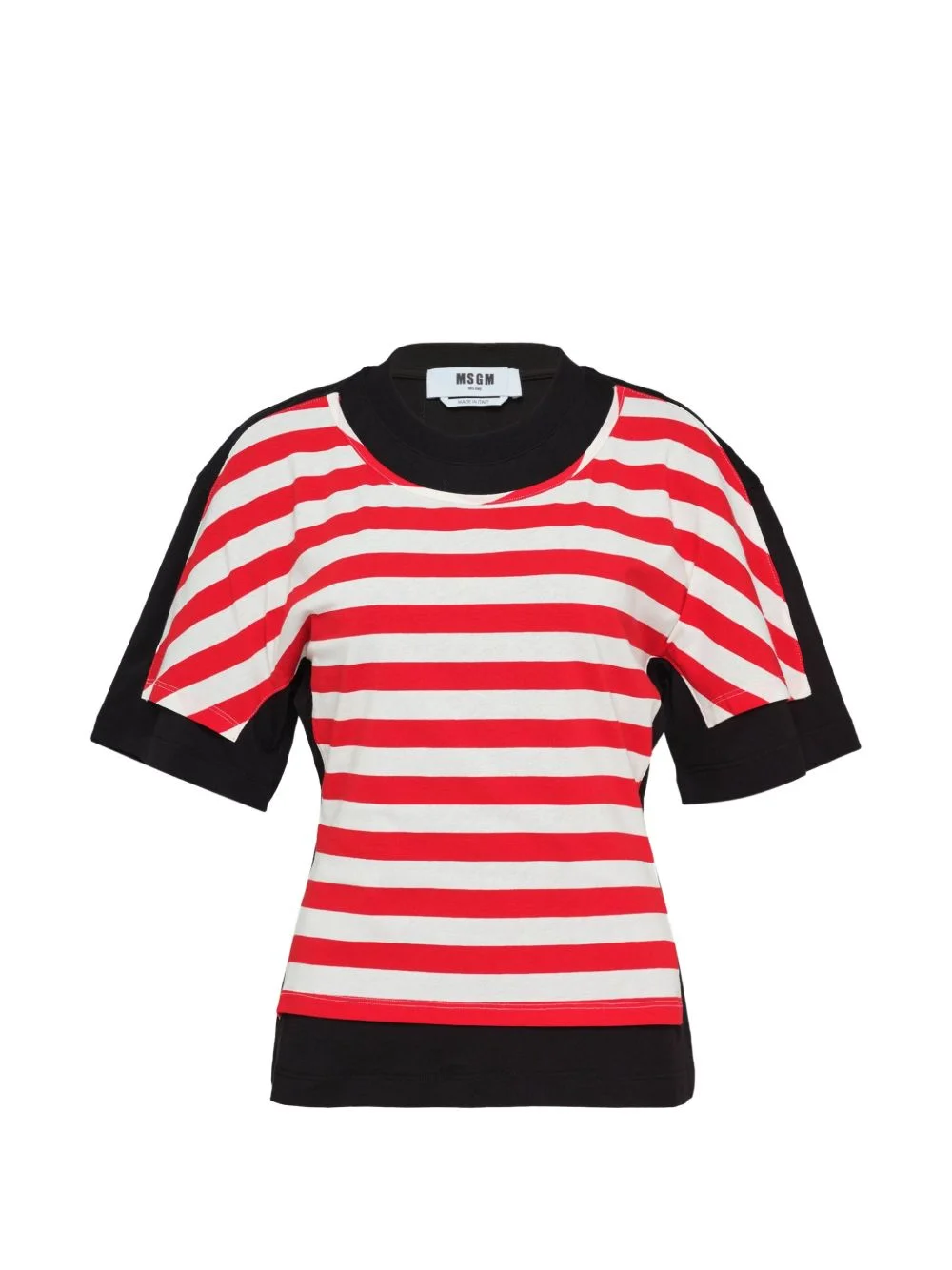 striped T-shirt - 1