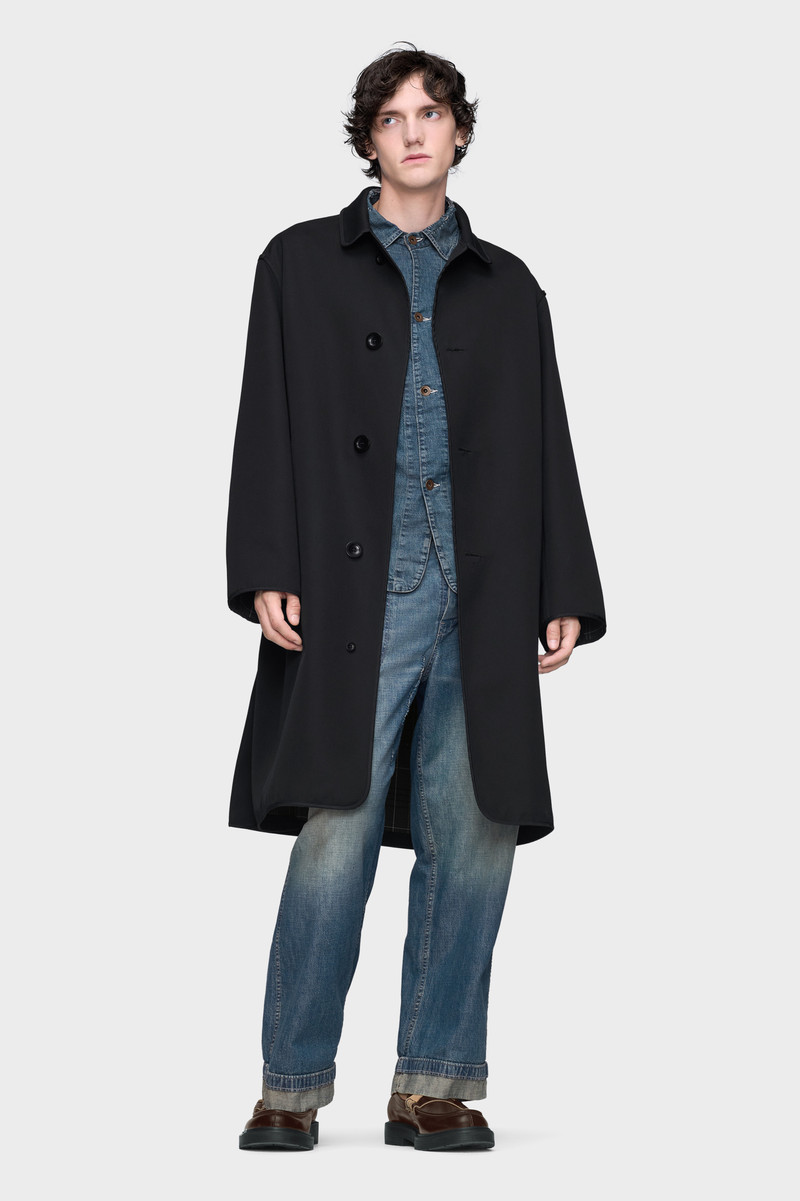 Maison Margiela Reversible checked coat outlook