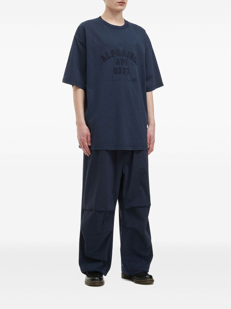 ALPHA INDUSTRIES embroidered-logo cotton T-shirt outlook