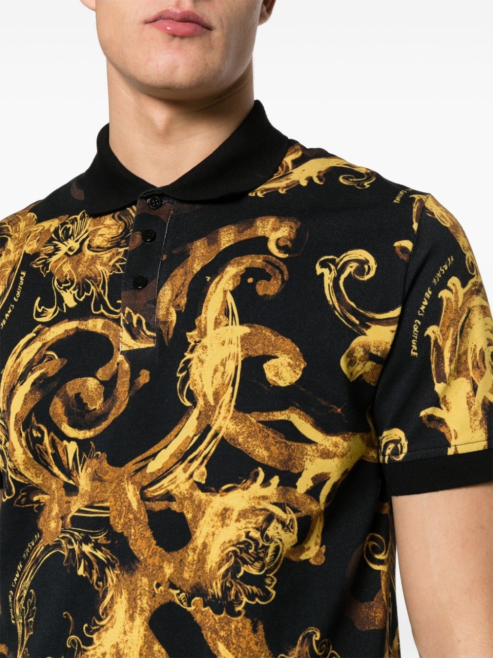 Watercolour Couture polo shirt - 5