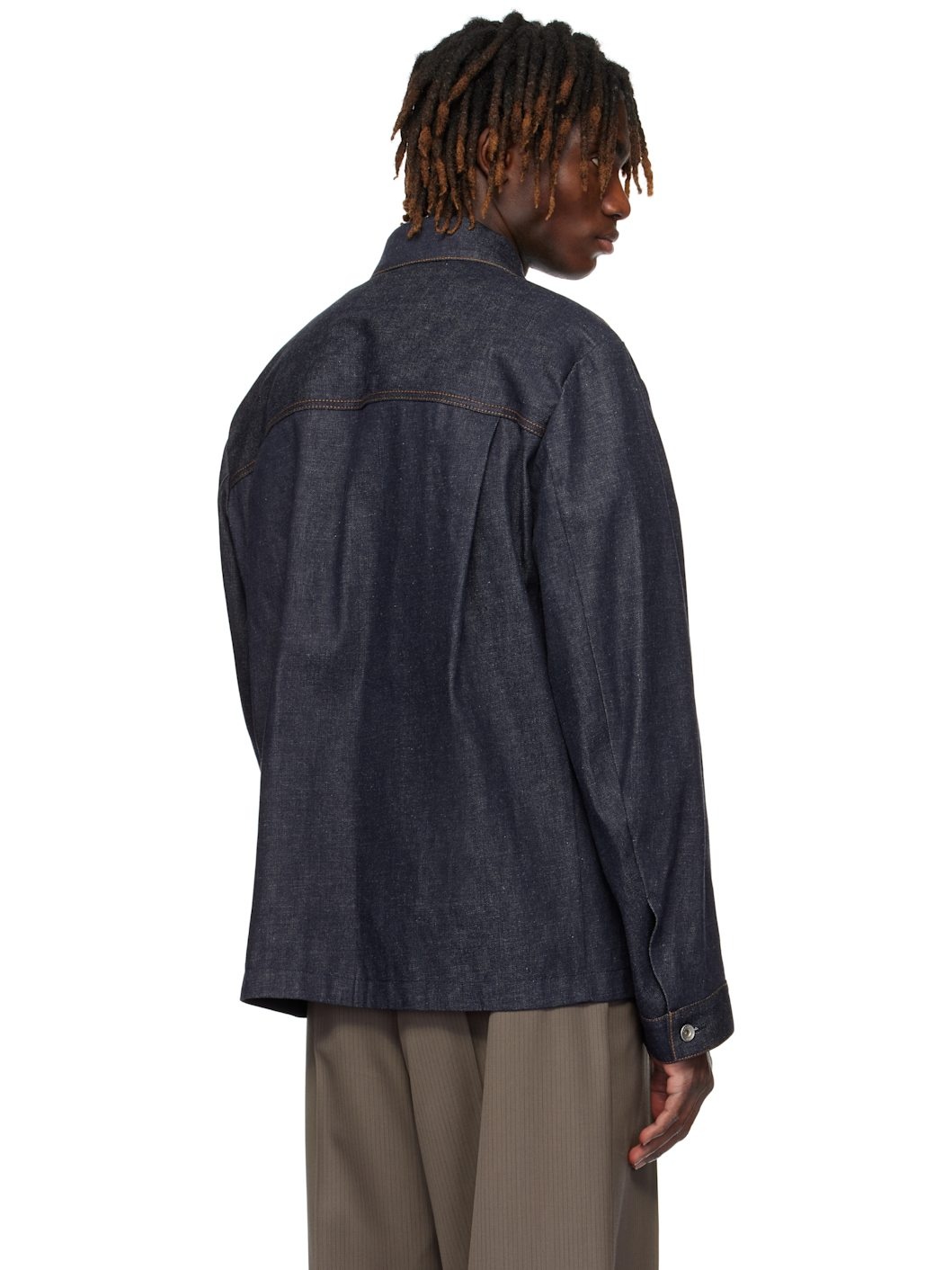Indigo Flap Pocket Denim Jacket - 3