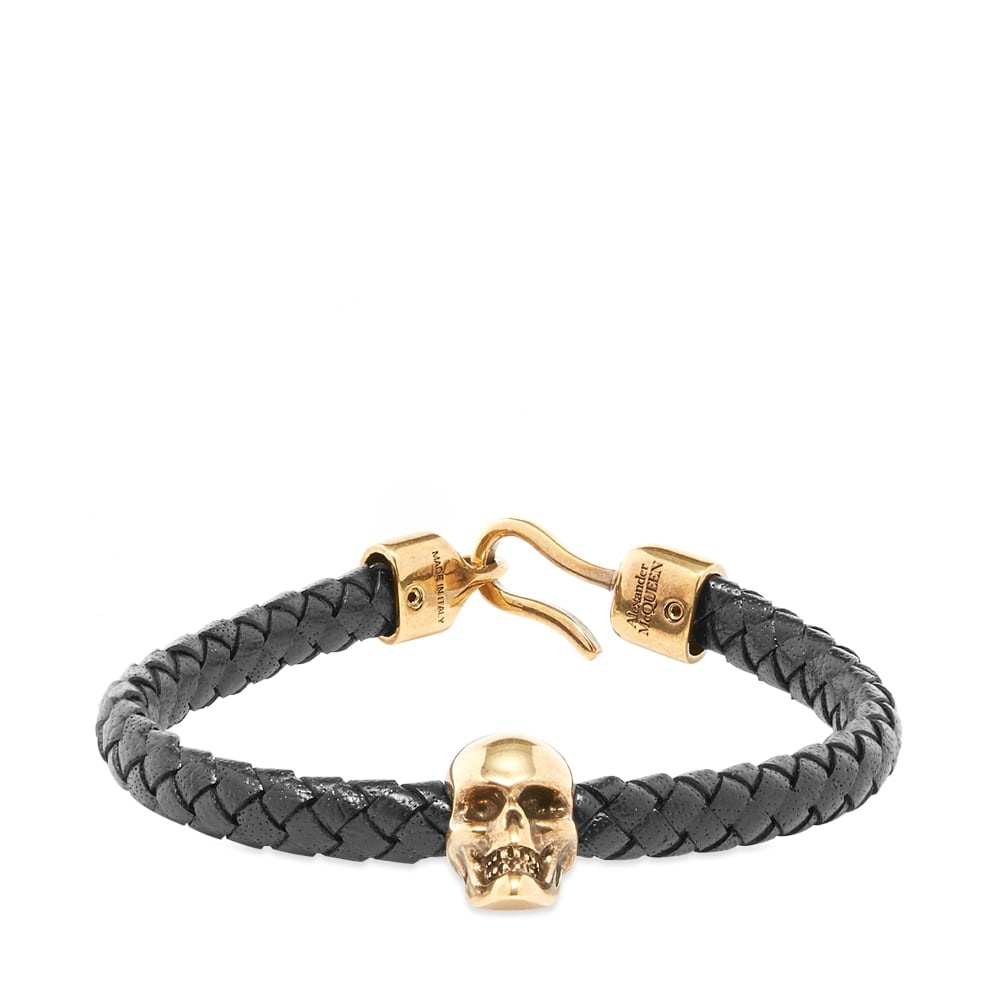 Alexander McQueen Leather Skull Bracelet - 1