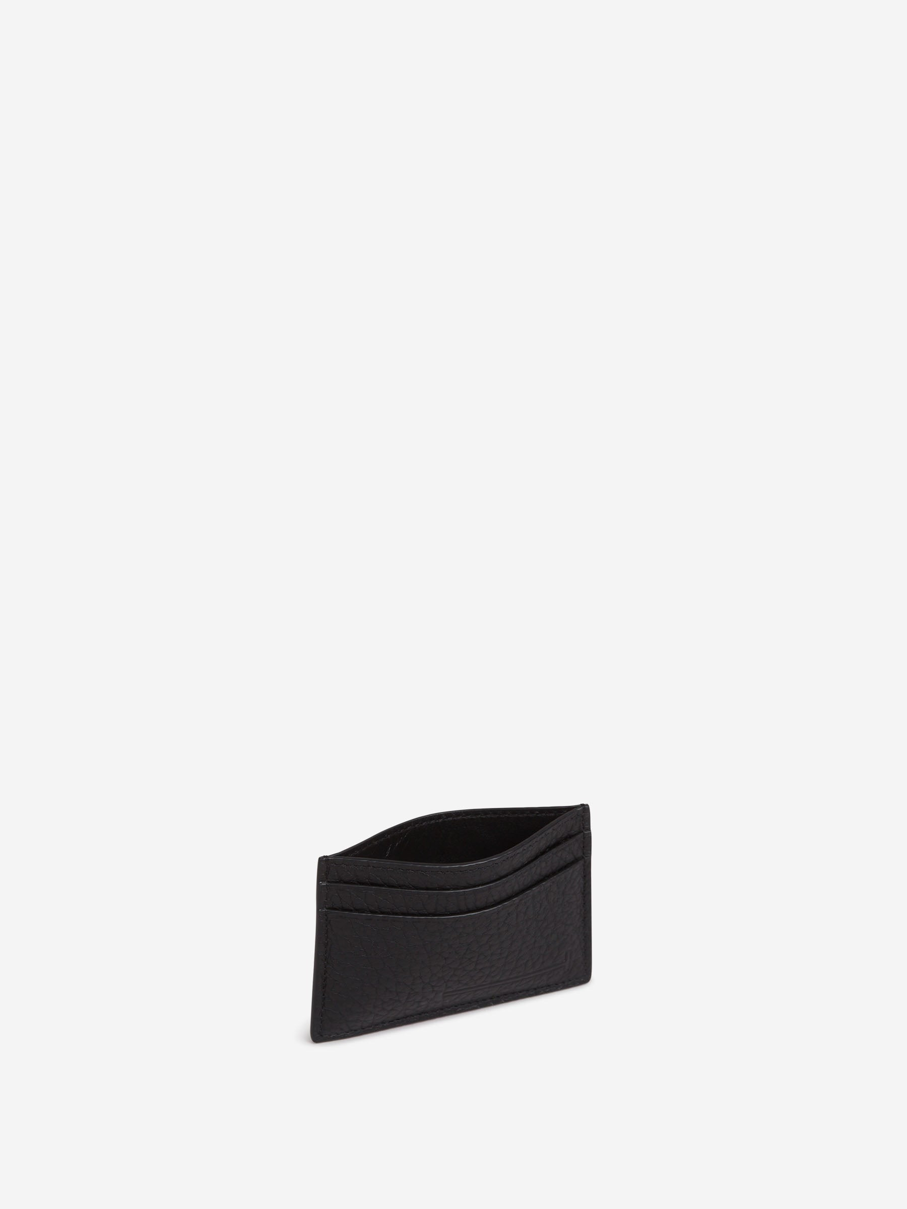 GRAINED LEATHER CARDHOLDER - 2