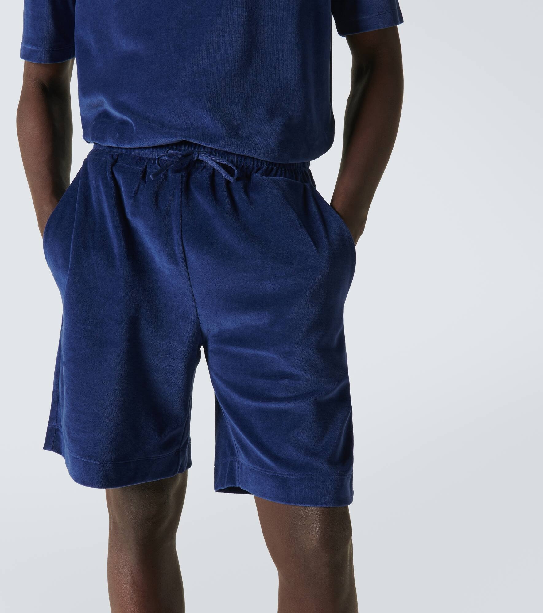 Cotton and silk chenille Bermuda shorts - 5